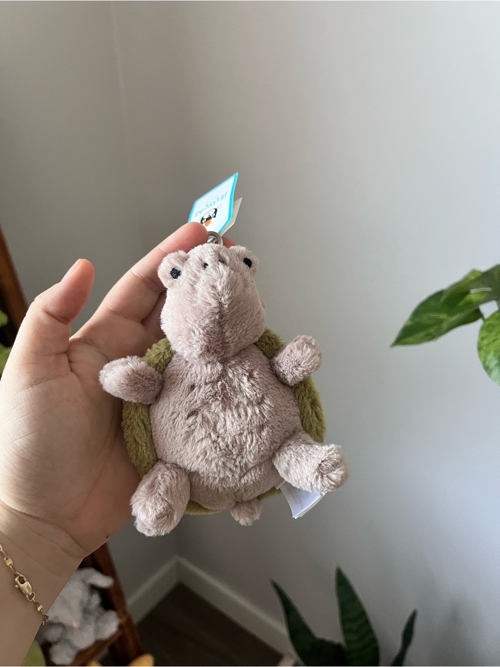 Jellycat Timmy turtle bag charm